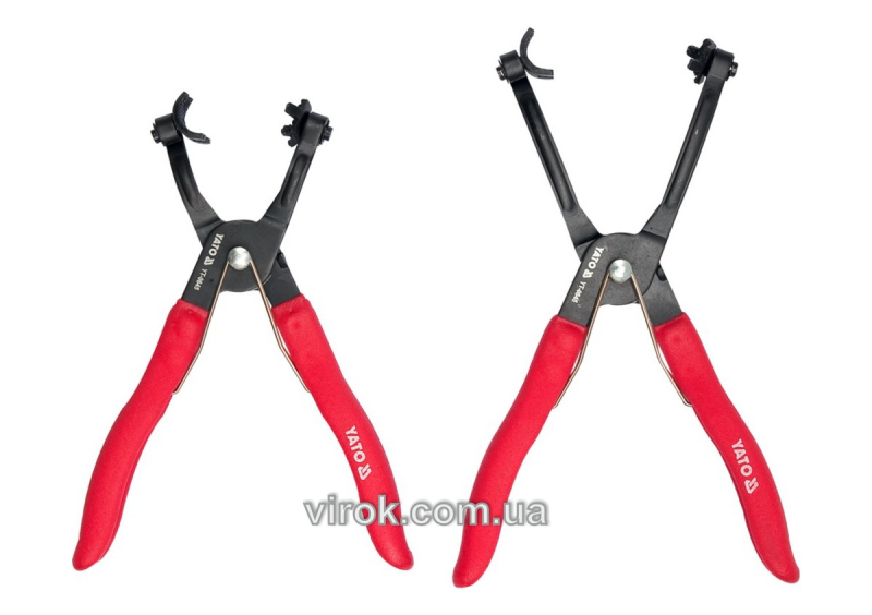 Поліфункційні щипці для шлангів і хомутів, YATO, l=217/254мм, наб. 2 шт. [6/24]