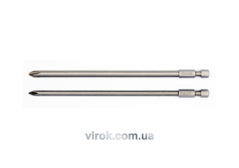 Насадка викруткова YATO : "Philips" PH1,PH2 x 150 мм, HEX 1/4". Набір 2 шт. [25/100]