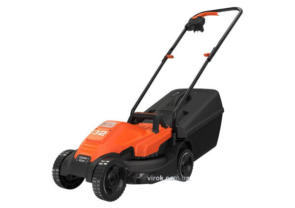 Газонокосилка 4-колесная электрическая Black+Decker 1200 Вт 320/20-60 мм 35 л (BEMW451-QS)