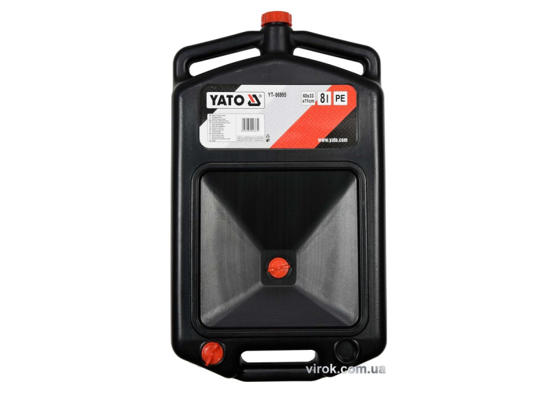 Посудина для зливу оливи YATO, V= 8 л, з 3-ма корками