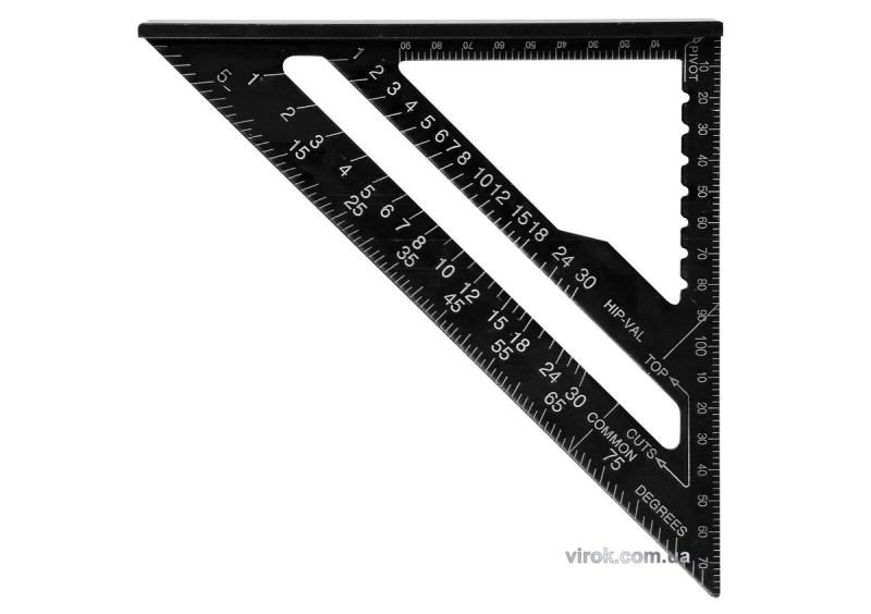 Кутник теслярський алюмінієвий YATO 180 мм