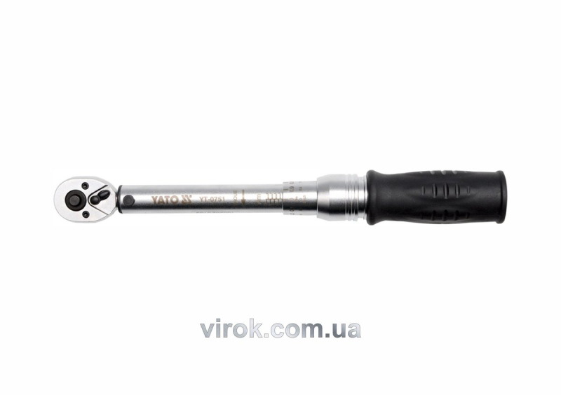 Ключ динамометричний YATO : квадрат 1/4", F= 2- 10 Нм, L= 281 мм [24]