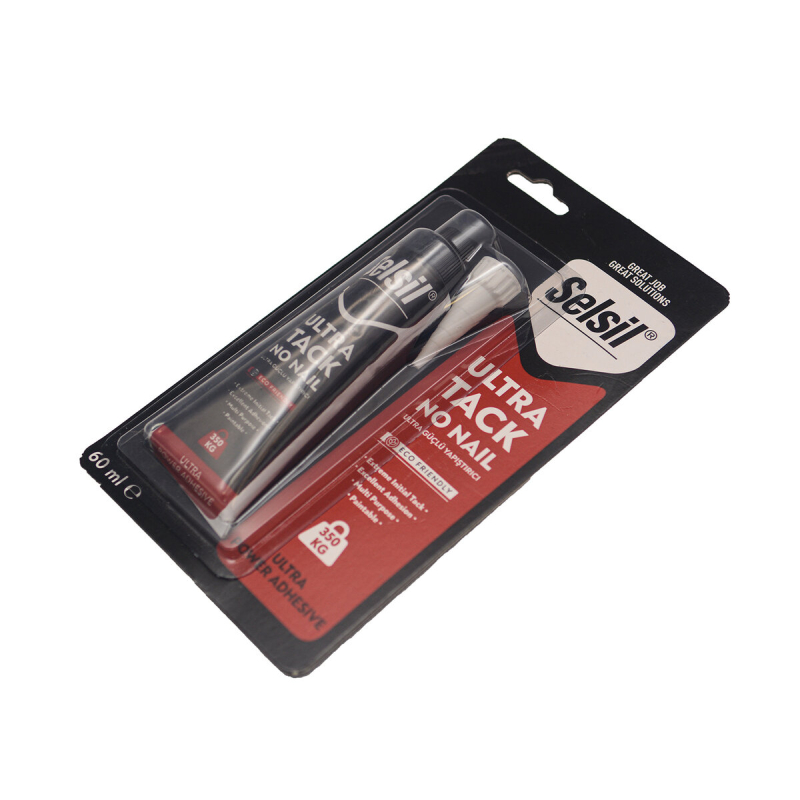 Герметик гібридний високоефективний(монтажний клей) SELSIL білий V= 60 мл (DW)