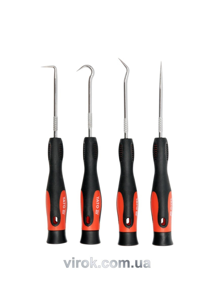 Гачок і шило YATO, кпл. 4 шт. [12/72]