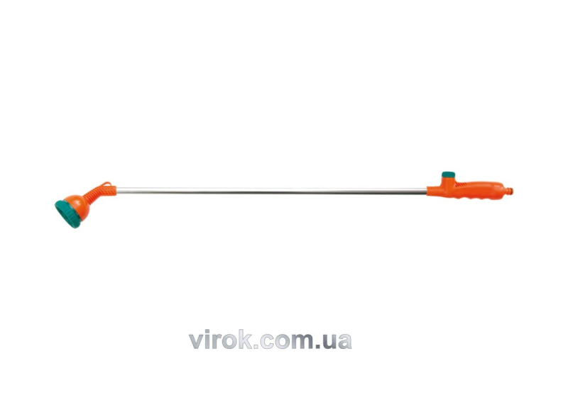 Зрошувач з подовженою трубкою 10-режимний FLO до шлангу 1/2", ABS-пластик + алюміній