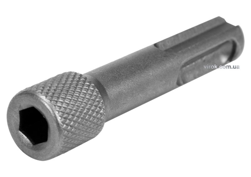 Тримач-адаптер насадок VOREL : SDS+ - HEX 1/4" (6,35 мм), L= 60 мм