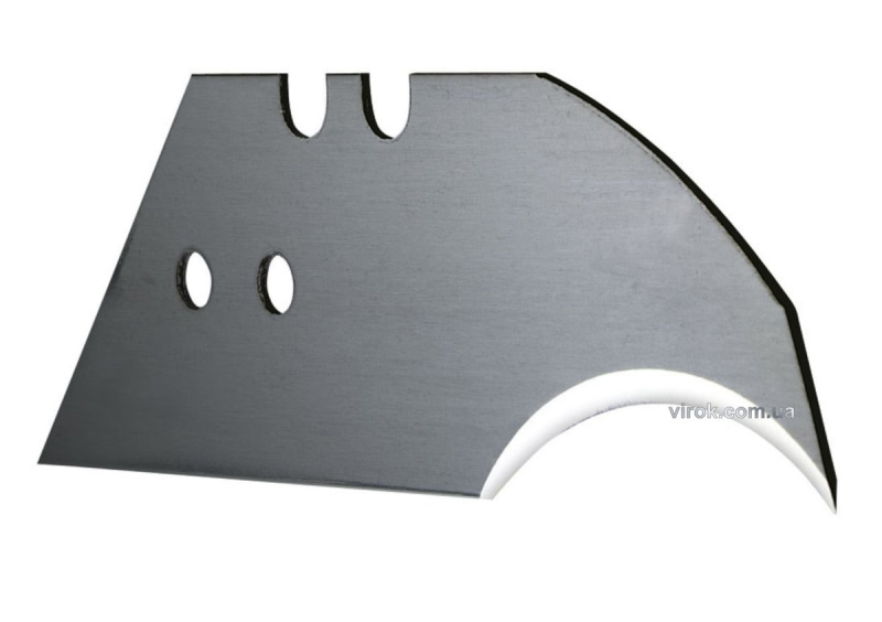 Лезо змінне трапецевидне з вигнутим вістрям STANLEY : M= 19 x 0.65 мм. L= 60 мм. 5 (Шт/Уп.)