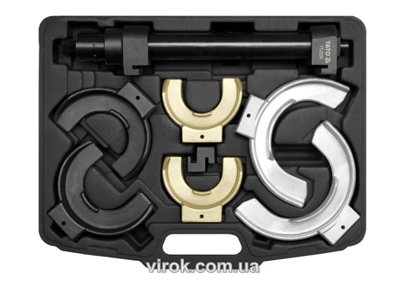 Знімач амортизаційних пружин YATO до l=300 мм McPherson; заг. l=400 мм, макс. зусилля-1500 кг