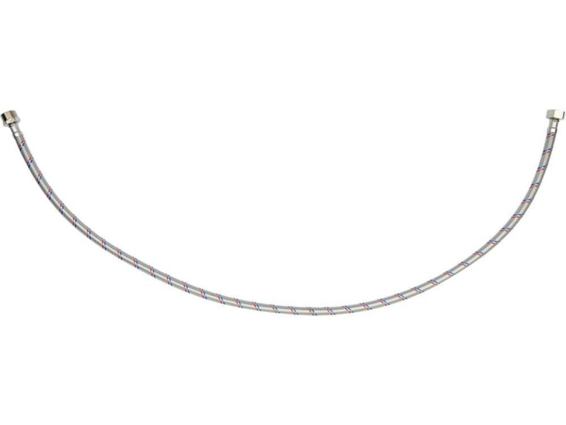 Шланг водопровідний з опліткою з нерж сталі FALA l= 1000мм, Ø= 8/12, з'єднання М-1/2" х F-1/2" 1 МПа