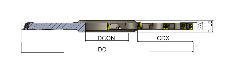 Фреза дисковая ASDM-CC09-D100x14-d32-Z10 под пластину CCMT 09T3.. AKKO