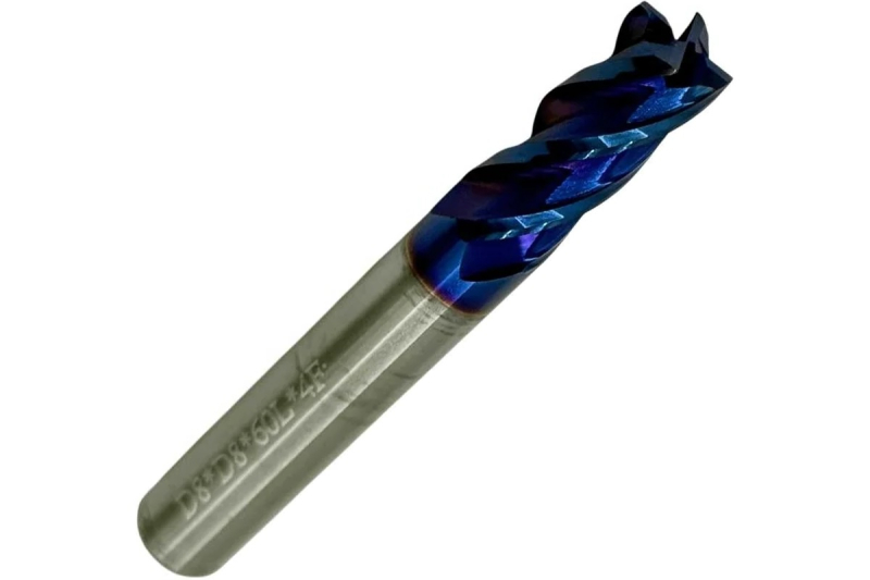 Фреза концевая ц/х монолитная т/с ф 8 мм z=4 60/20 с покрытием nACo-blue OTTIMO