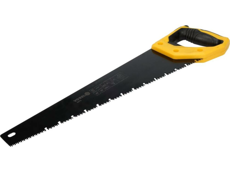Ножівка по дереву VOREL l= 450 мм, t= 0.9 мм, фосфатоване покриття, 9 зубів/1"