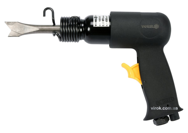 Молоток відбійний пневматичний VOREL з патроном Ø=1/4"; 4500 ударів/хв [8]