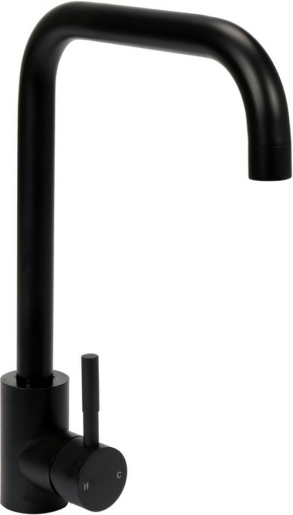 Змішувач води для раковини "STEELY BLACK 2" FALA з кульовим регулятором, чорний