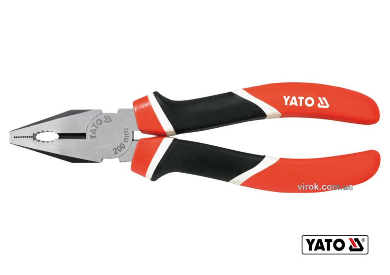 Плоскогубці комбіновані YATO : L= 200 мм. CrV [6/36]