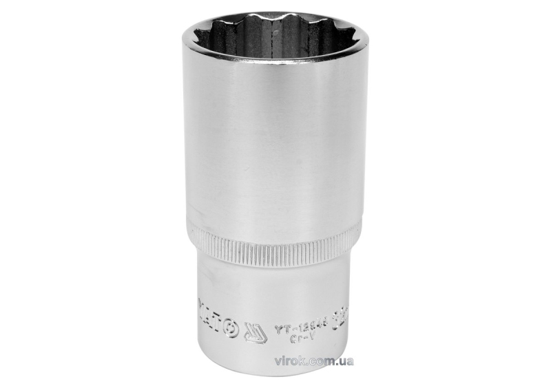 Головка торцева 12-гранна YATO : подовжена, квадрат 1/2", М= 32 мм, L= 77 мм