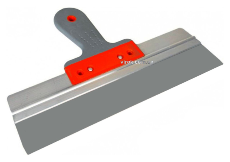 Шпатель фасадний нержавіючий ТМ TYTAN 450x60 мм, двокомпонентна ручка