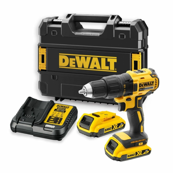 Шуруповерт аккумуляторный бесщеточный DeWALT 18 В XR Li-Ion, 65 Нм, 2 АКБ 2 Агод+ЗП, кейс