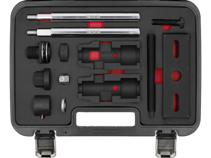 Набір інструментів для демонтажу форсунок в дизельних двигунах групи FORD YATO : 16 елем.