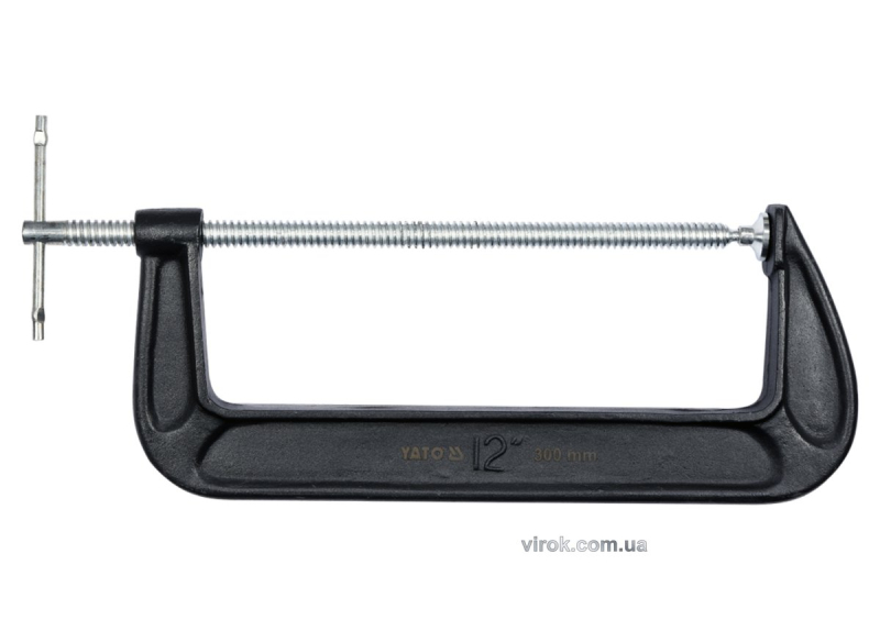 Струбцина з гвинтовим затиском "G" подібна YATO; l= 300 мм (12")