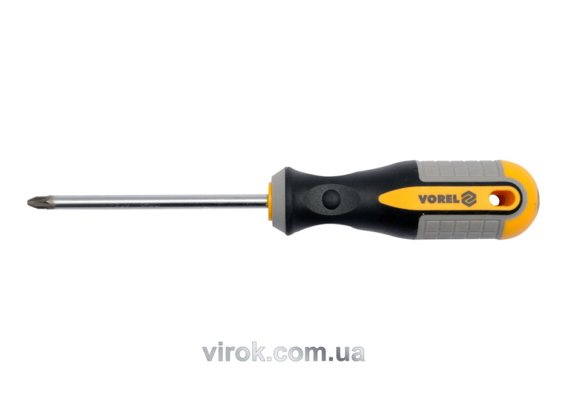 Викрутка хрестова VOREL : "Pozidriv" PZ2 х 150 мм. Cr-V