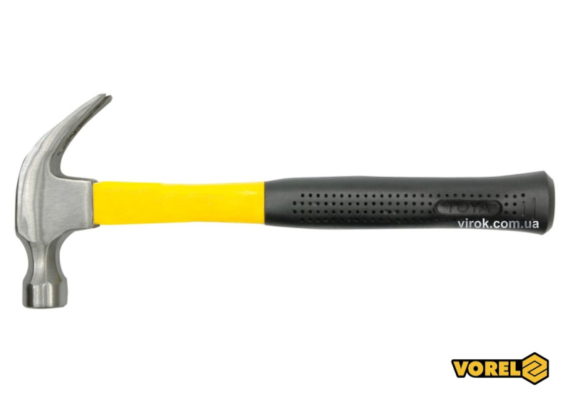 Молоток слюсарний VOREL TUV/GS з склопластиковою ручкою, m= 600 г [6/24]
