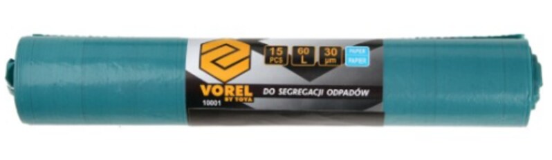 Торбинки для паперових відходів VOREL, 60 л. 15 шт (10001)