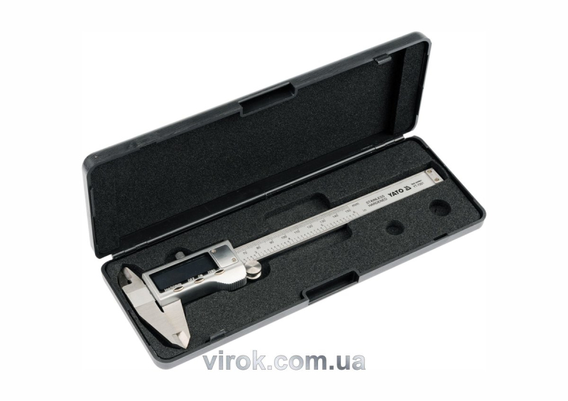 Штангенциркуль електронний YATO : L= 150 мм, точність ± 0,03 мм