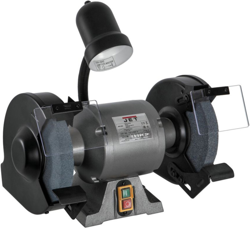 Точильний верстат JET JBG-200 : 230В, 0,67(0,37)кВт, диски Ø= 200/16х 25 мм, зернист.- 36G і 60G