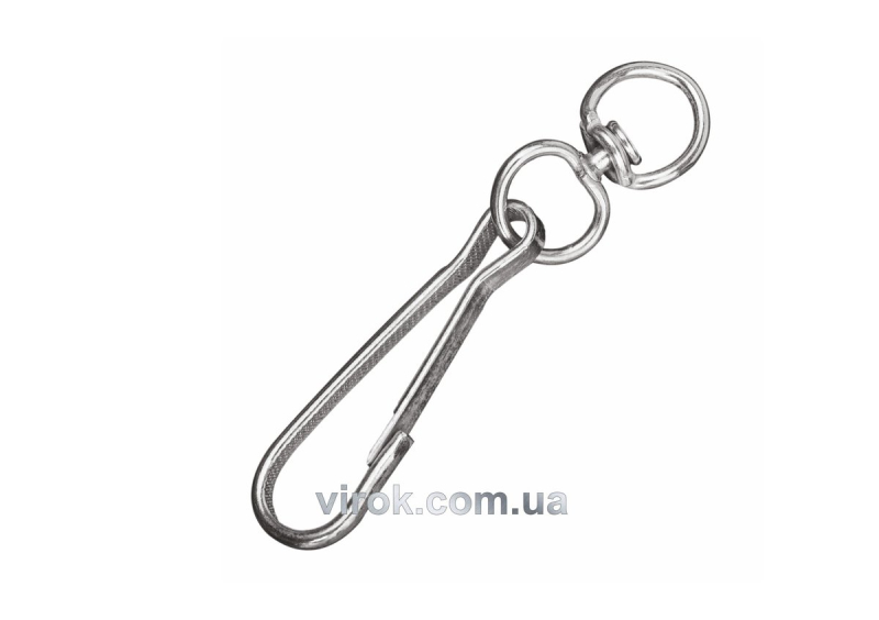 Карабін пружинний з вертлюгом гальванічний №75