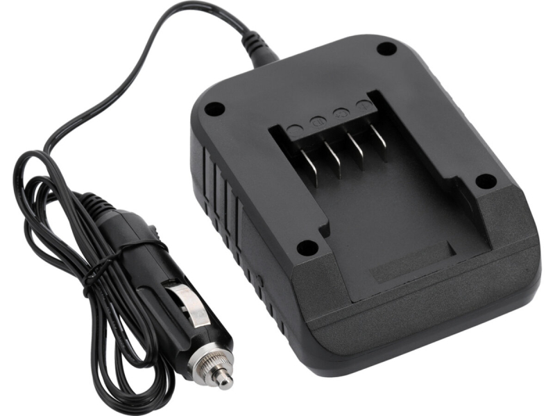 Зарядний пристрій від автомобільної від мережі 12-28 B YATO для акумуляторів Li-Ion 18 В, 2 А, USB-в