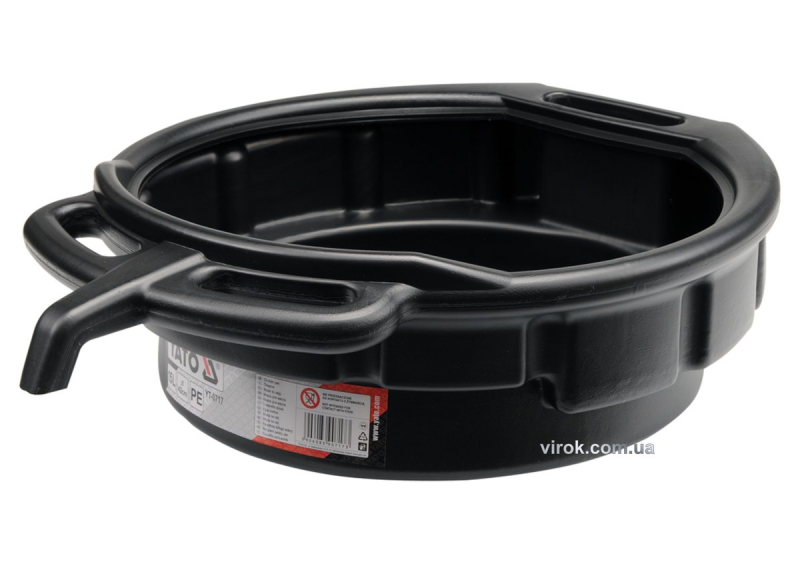 Посудина для зливу оливи та інших після експлуат. рідин YATO, V= 15 л