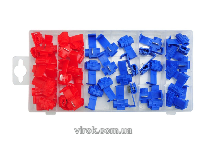 Швидкоз'єднувачі електропровідників різні YATO, набір 50 елементів