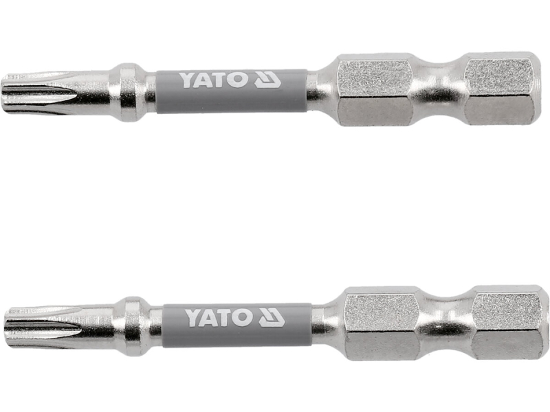 Насадка викруткова YATO TORX T20 х 50 мм. HEX 1/4", покрита нікелем, 2 шт.[10]