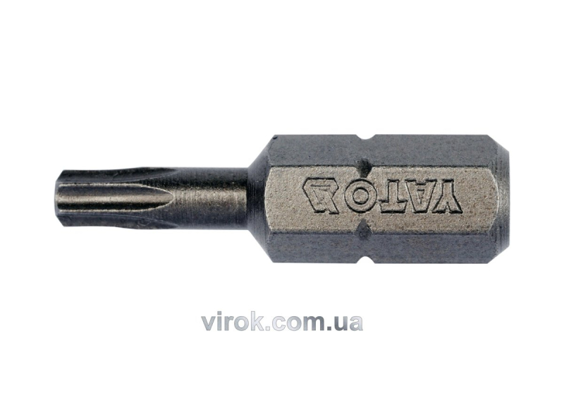 Насадка викруткова YATO : "TORX" T15 x 25 мм. HEX 1/4". 10 (Уп/Шт.) [20/100]