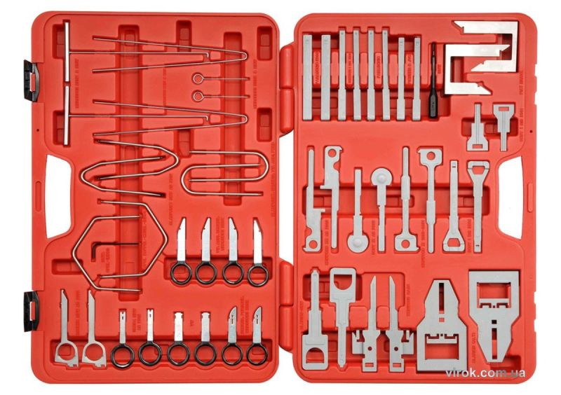 Набір для демонтажу автомобільного радіоприймача YATO, 52 шт.