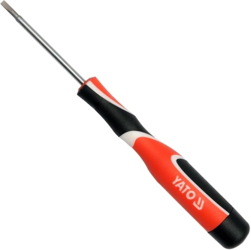 Викрутка плоска прецизійна YATO: шліц SL3 x 75 мм