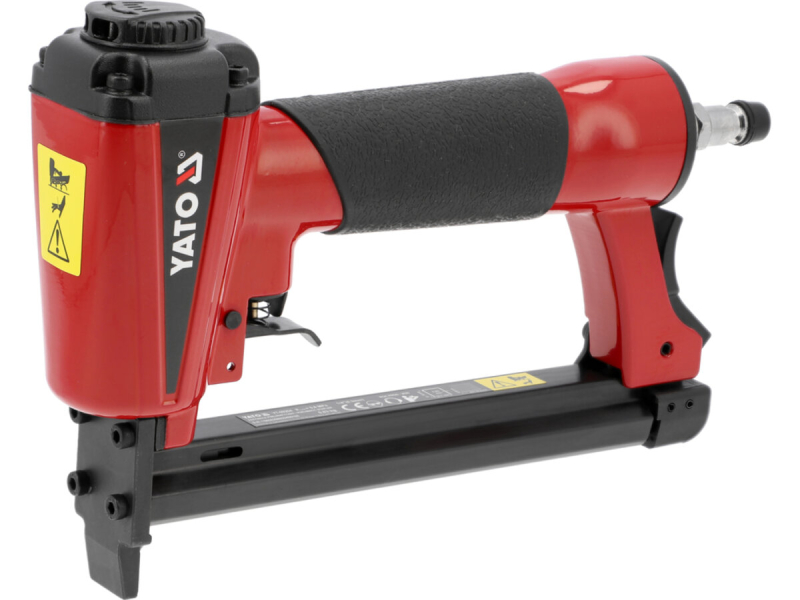 Степлер пневматичний YATO: при тиску P= 4.8-7,5 Bar, для скоб h= 6-16 мм, [10]