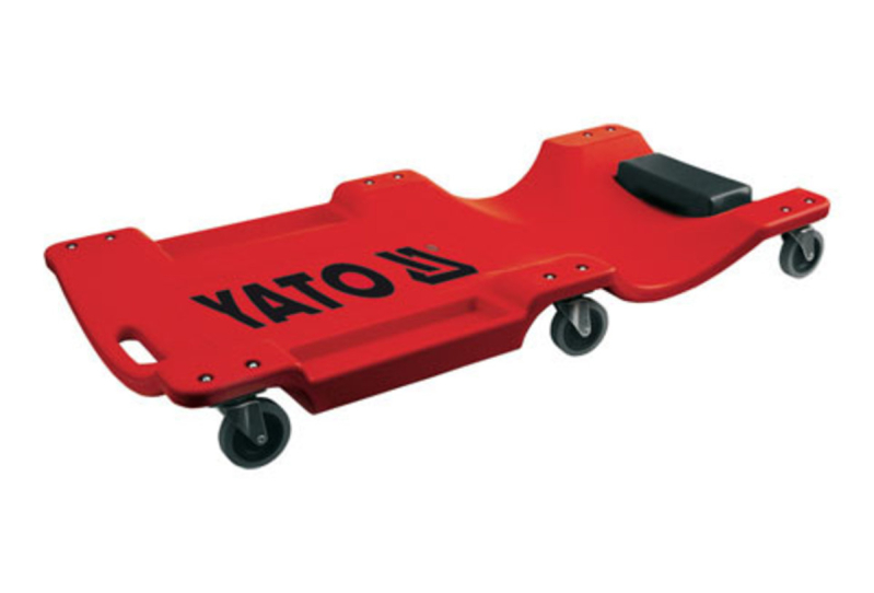 Лежак для ремонту YATO : платформа на 6 коліс, L= 1 м