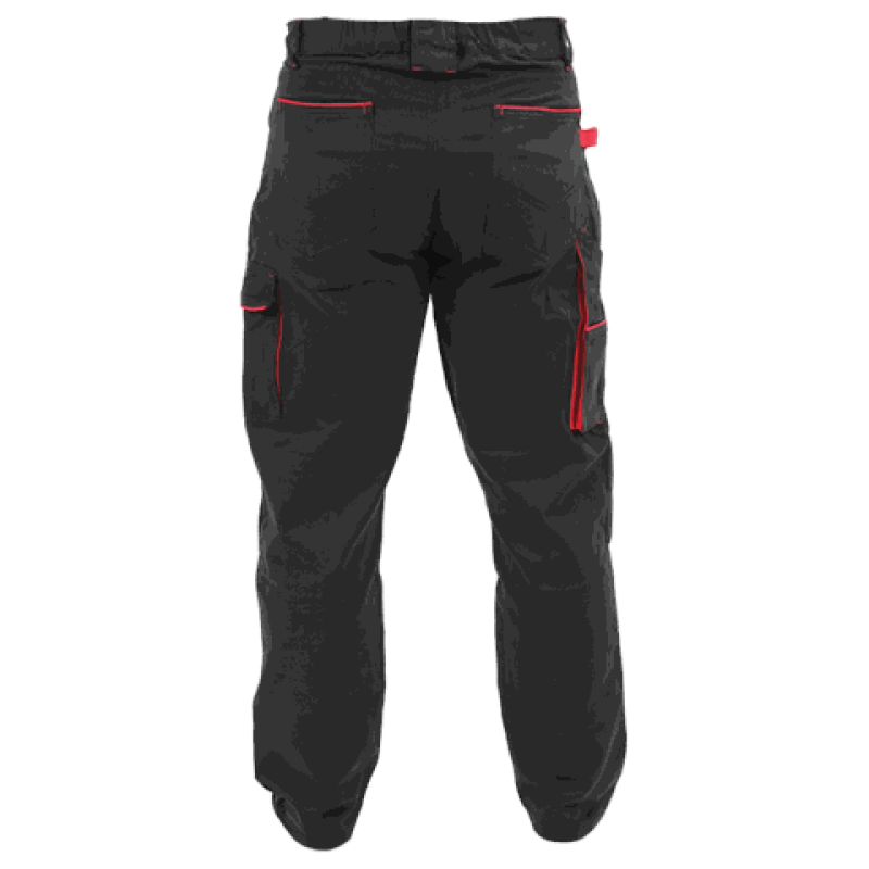 Брюки рабочие COMFY YATO YT-79244, черные с красным, размер XL