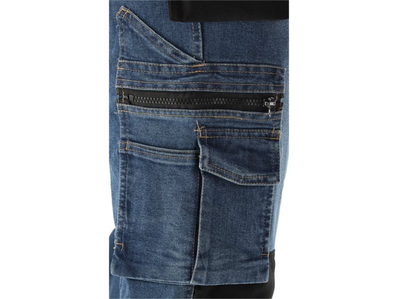 Брюки рабочие джинсовые стрейч DARK BLUE YATO YT-79053, размер L/XL