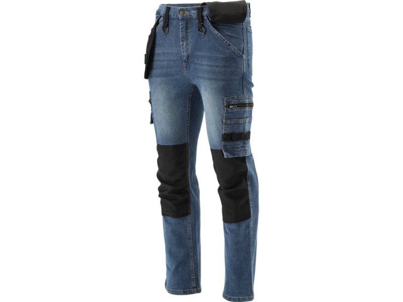 Брюки рабочие джинсовые стрейч DARK BLUE YATO YT-79055, размер XXL