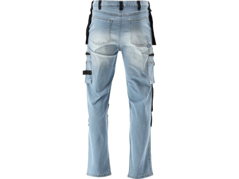Брюки рабочие STRETCH JEANS YATO YT-79072, сине-черные, размер L