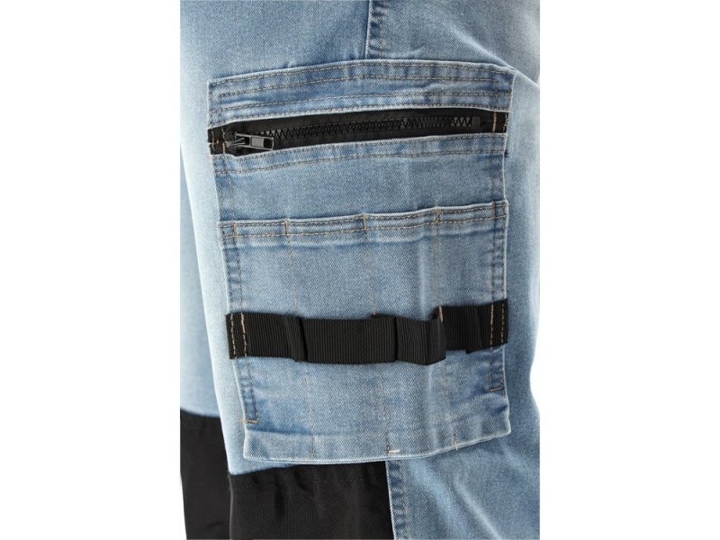 Брюки рабочие STRETCH JEANS YATO YT-79073, сине-черные, размер L/XL