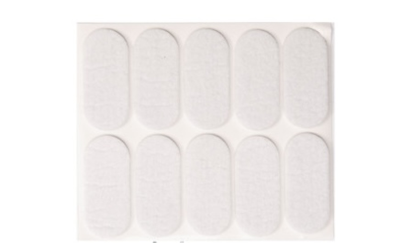 Протектор самоклеящийся войлочный VOREL, 20х45мм, набор 10шт. (74846)