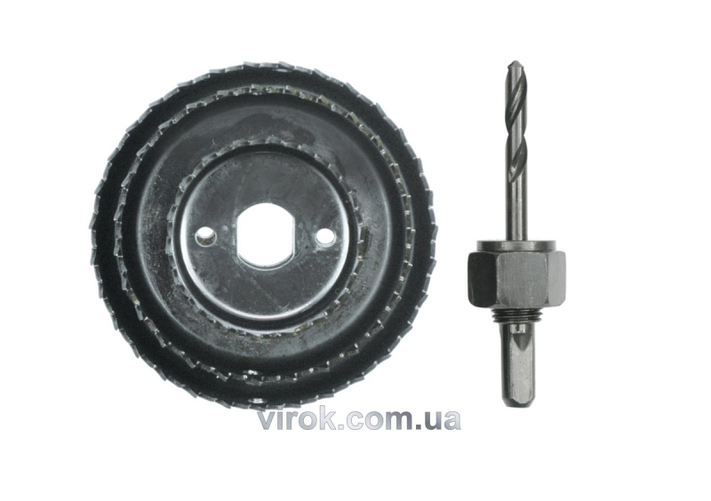 Пили кільцеві по дереву VOREL + свердло Набір 4шт. Ø-51,76,89мм,h= 21мм (хвостовик Ø-6 мм)