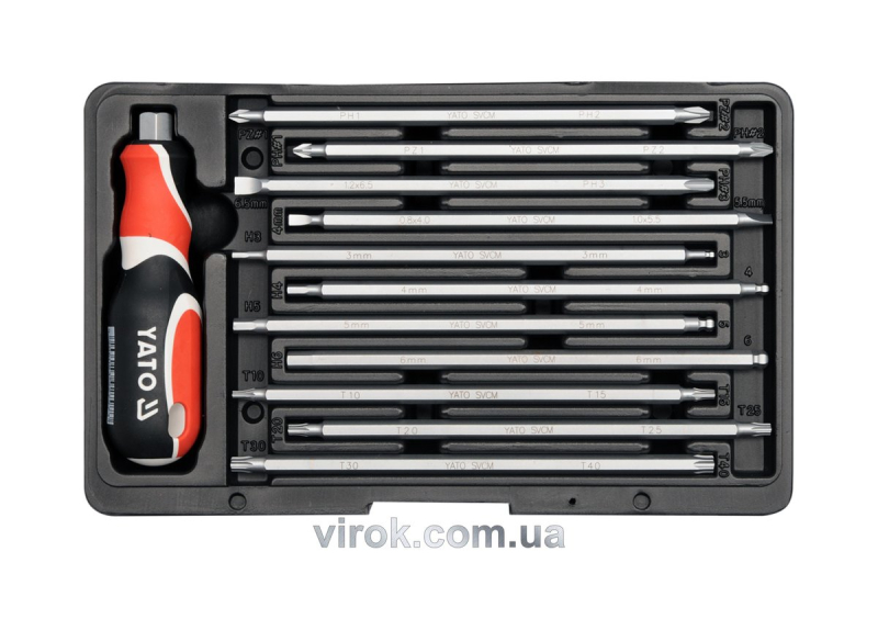 Викрутки прецизійні YATO, кпл. 12 шт [6/12]