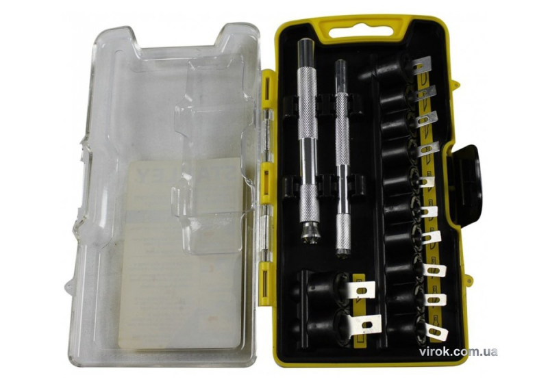 Ножі для облицювальних робіт Stanley 2 шт. і змінні леза- 12 шт. комплект