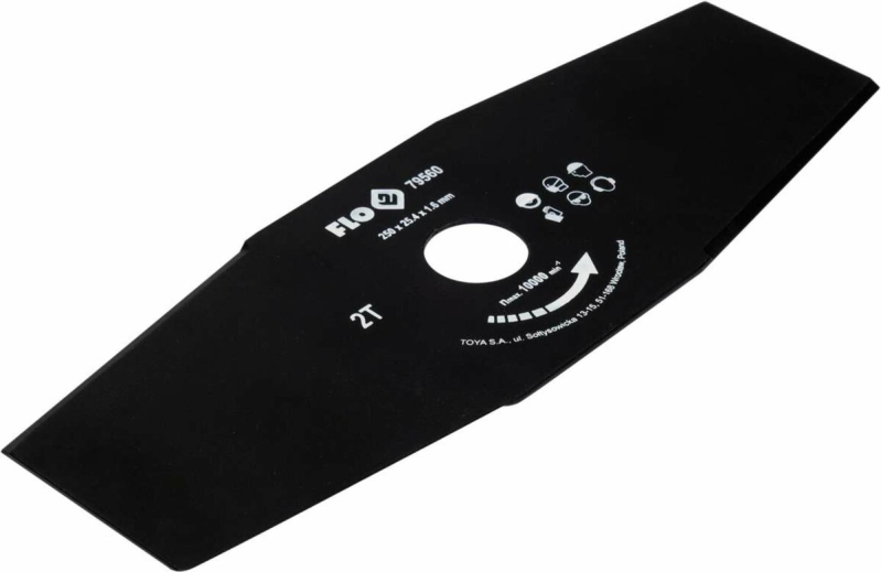 Ніж 2-різцевий до бензокоси FLO, 250 мм, кріпильний Ø= 25,4 мм [25/50]