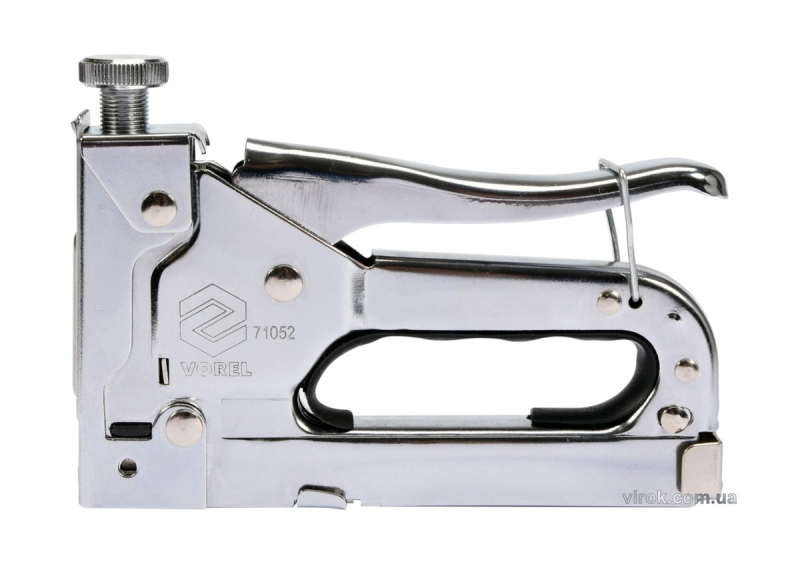 Степлер VOREL металевий з регулюванням для скоб h= 4- 14/ 11,2х 0,7 мм [10/20]